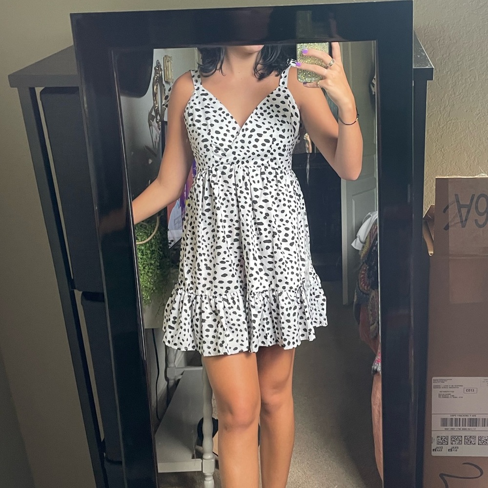 Open Back Spotted Sundress